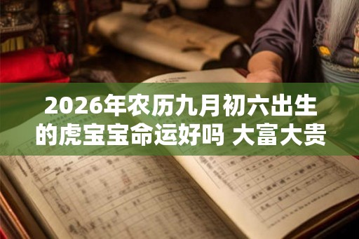 2026年农历九月初六出生的虎宝宝命运好吗 大富大贵吗