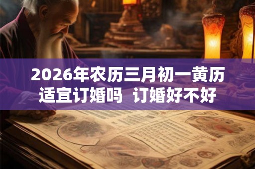2026年农历三月初一黄历适宜订婚吗  订婚好不好