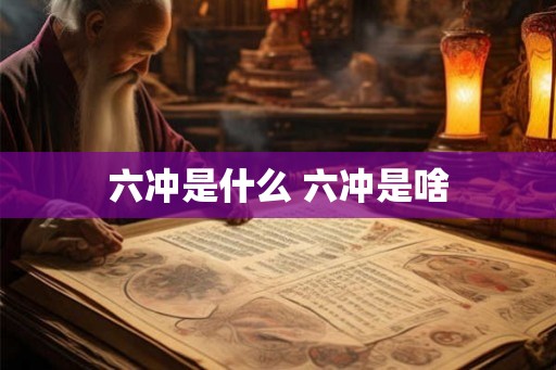 六冲是什么 六冲是啥