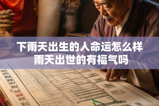 下雨天出生的人命运怎么样 雨天出世的有福气吗