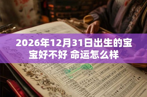 2026年12月31日出生的宝宝好不好 命运怎么样