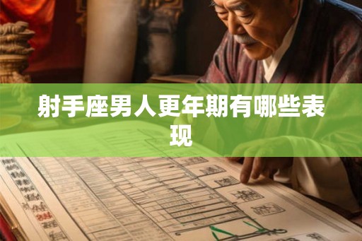射手座男人更年期有哪些表现 射手座男人更年期有哪些表现