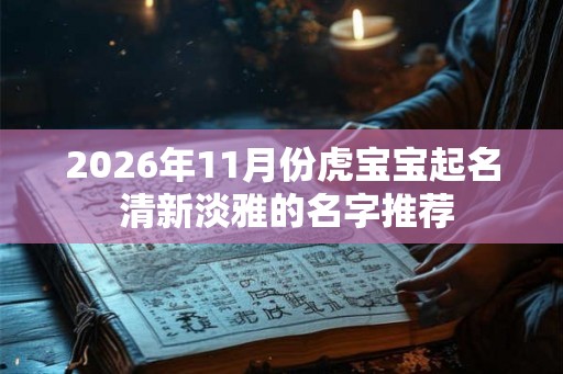 2026年11月份虎宝宝起名 清新淡雅的名字推荐