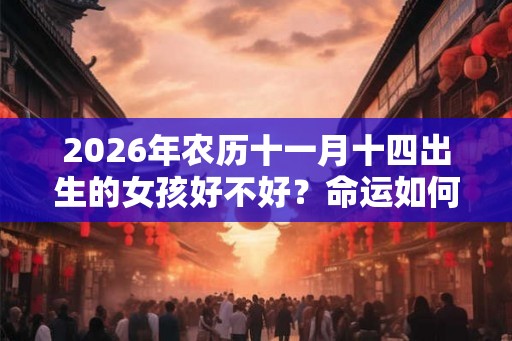 2026年农历十一月十四出生的女孩好不好？命运如何？