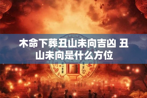 木命下葬丑山未向吉凶 丑山未向是什么方位 木命下葬丑山未向吉凶 丑山未向是什么方位