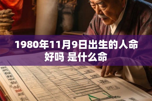 1980年11月9日出生的人命好吗 是什么命