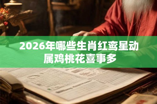 2026年哪些生肖红鸾星动 属鸡桃花喜事多