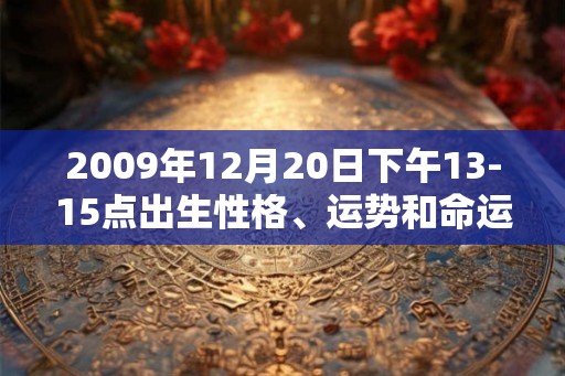 2009年12月20日下午13-15点出生性格、运势和命运