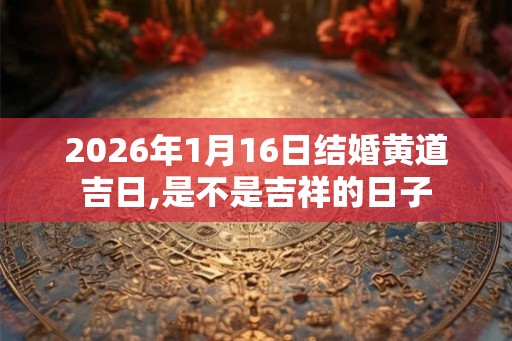 2026年1月16日结婚黄道吉日,是不是吉祥的日子