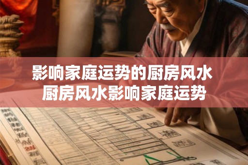 影响家庭运势的厨房风水 厨房风水影响家庭运势