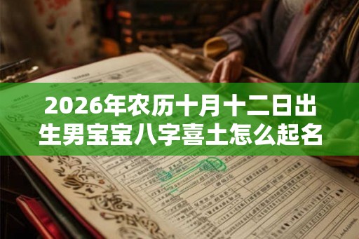 2026年农历十月十二日出生男宝宝八字喜土怎么起名？