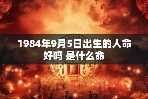1984年9月5日出生的人命好吗 是什么命