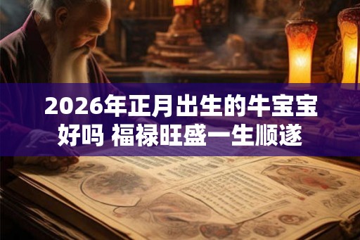 2026年正月出生的牛宝宝好吗 福禄旺盛一生顺遂 2026年正月出生的牛宝宝好吗 福禄旺盛一生顺遂