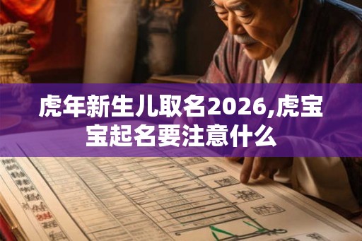 虎年新生儿取名2026,虎宝宝起名要注意什么