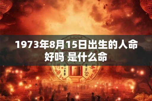 1973年8月15日出生的人命好吗 是什么命