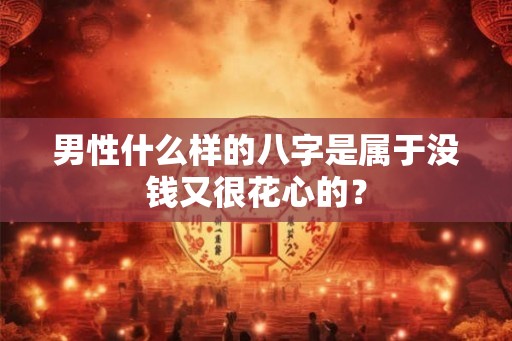 男性什么样的八字是属于没钱又很花心的？