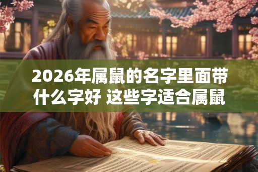 2026年属鼠的名字里面带什么字好 这些字适合属鼠人士