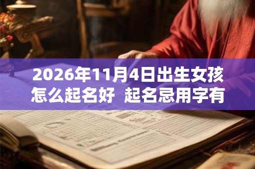 2026年11月4日出生女孩怎么起名好  起名忌用字有哪些