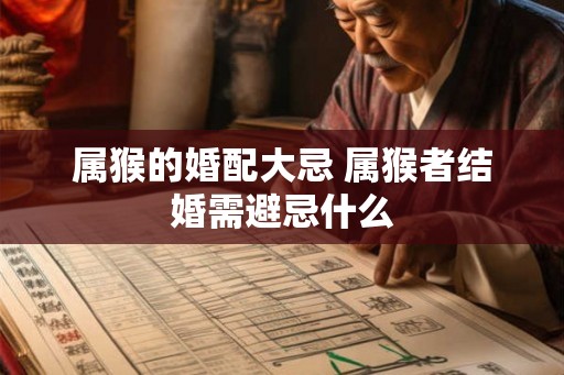 属猴的婚配大忌 属猴者结婚需避忌什么