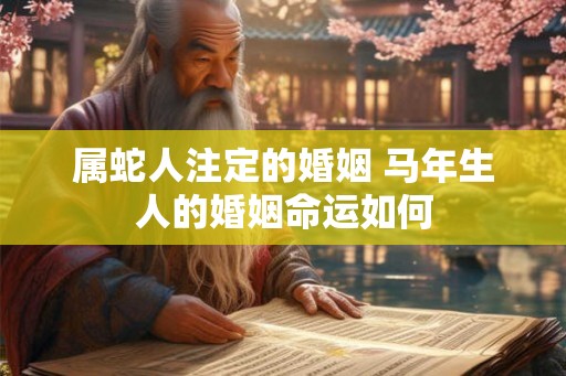 属蛇人注定的婚姻 马年生人的婚姻命运如何