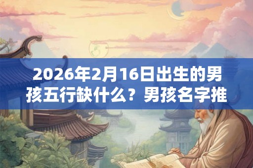 2026年2月16日出生的男孩五行缺什么?男孩名字推荐 2026年2月16日出生的男孩五行缺什么?男孩名字推荐