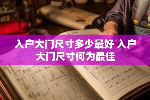 入户大门尺寸多少最好 入户大门尺寸何为最佳 入户大门尺寸多少最好 入户大门尺寸何为最佳