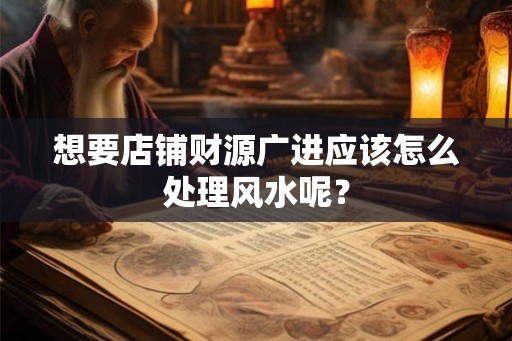 想要店铺财源广进应该怎么处理风水呢？