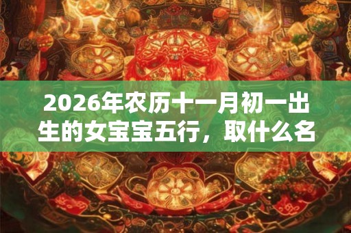 2026年农历十一月初一出生的女宝宝五行，取什么名字好