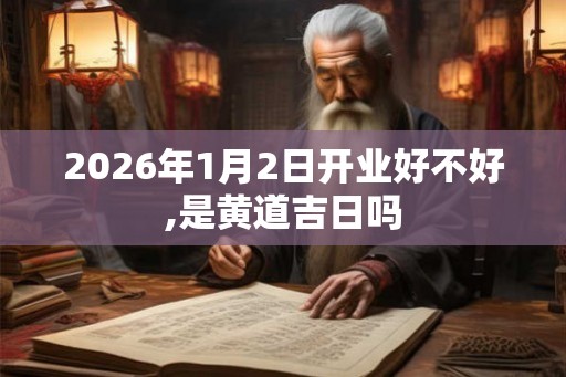 2026年1月2日开业好不好,是黄道吉日吗