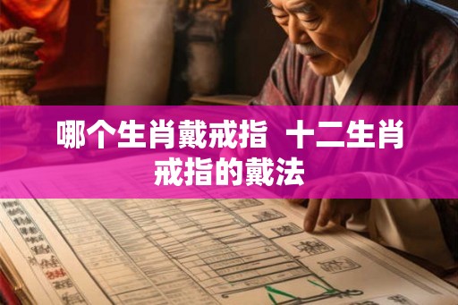 哪个生肖戴戒指 十二生肖戒指的戴法 哪个生肖戴戒指 十二生肖戒指的戴法