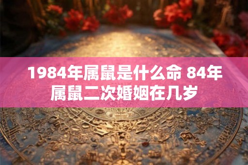 1984年属鼠是什么命 84年属鼠二次婚姻在几岁
