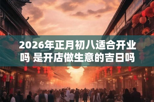 2026年正月初八适合开业吗 是开店做生意的吉日吗