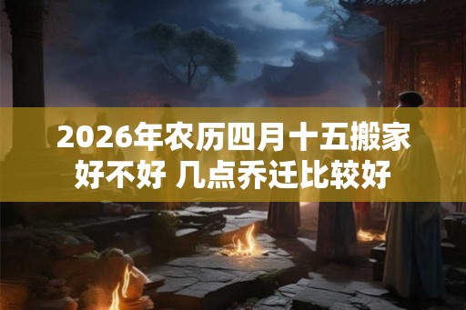 2026年农历四月十五搬家好不好 几点乔迁比较好