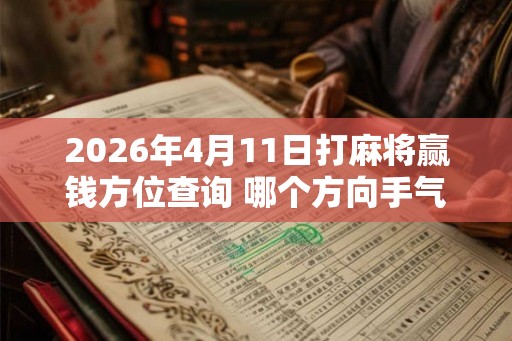 2026年4月11日打麻将赢钱方位查询 哪个方向手气佳