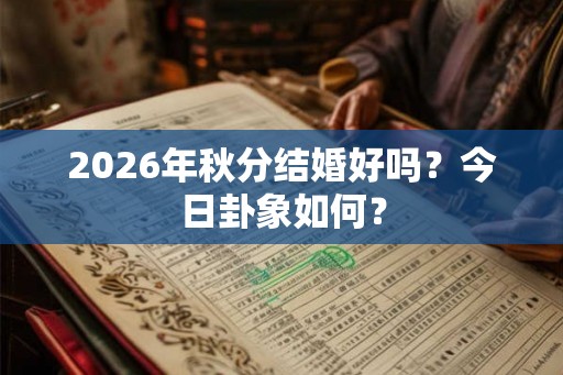 2026年秋分结婚好吗？今日卦象如何？