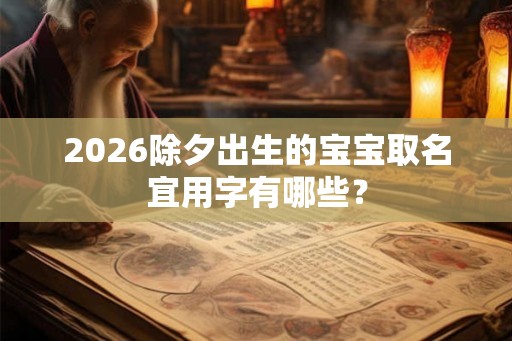 2026除夕出生的宝宝取名宜用字有哪些？