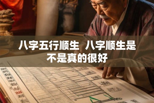 八字五行顺生  八字顺生是不是真的很好