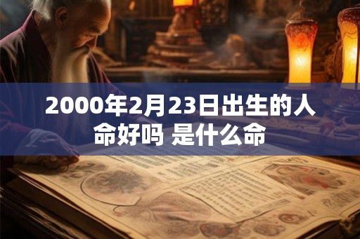 2000年2月23日出生的人命好吗 是什么命