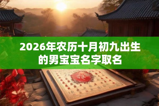 2026年农历十月初九出生的男宝宝名字取名