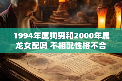 1994年属狗男和2000年属龙女配吗 不相配性格不合矛盾多