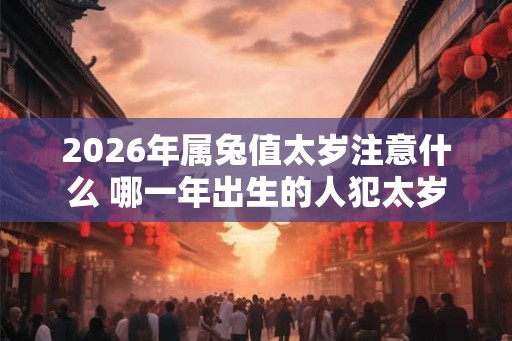 2026年属兔值太岁注意什么 哪一年出生的人犯太岁