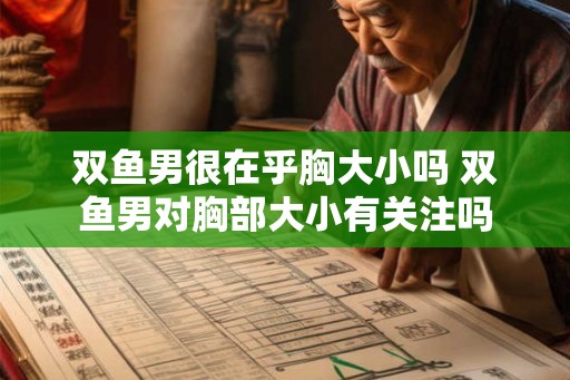 双鱼男很在乎胸大小吗 双鱼男对胸部大小有关注吗