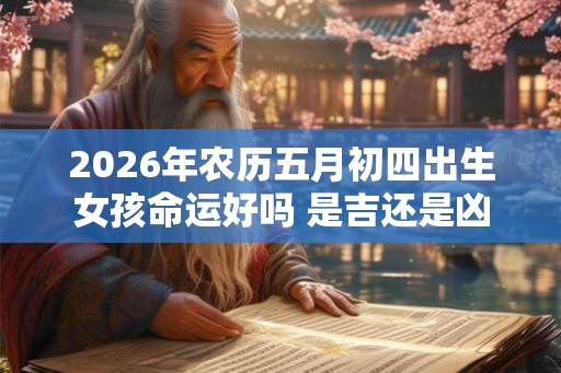 2026年农历五月初四出生女孩命运好吗 是吉还是凶 2026年农历五月初四出生女孩命运好吗 是吉还是凶