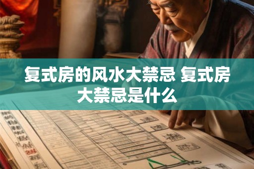 复式房的风水大禁忌 复式房大禁忌是什么