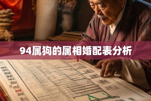 94属狗的属相婚配表分析