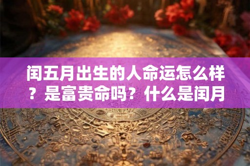 闰五月出生的人命运怎么样？是富贵命吗？什么是闰月？