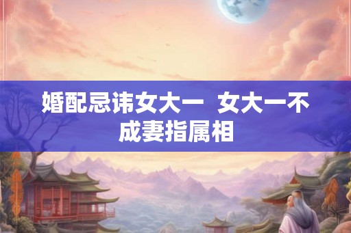 婚配忌讳女大一 女大一不成妻指属相 婚配忌讳女大一 女大一不成妻指属相