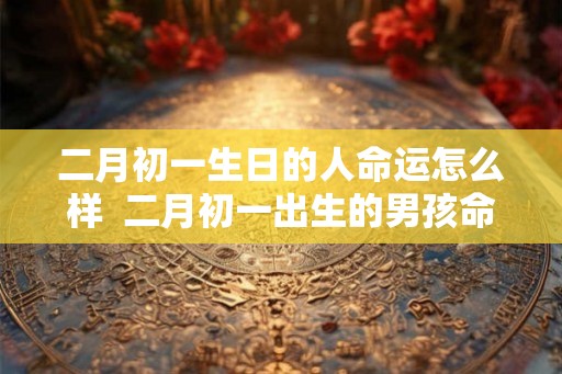 二月初一生日的人命运怎么样  二月初一出生的男孩命运坎坷