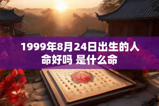 1999年8月24日出生的人命好吗 是什么命