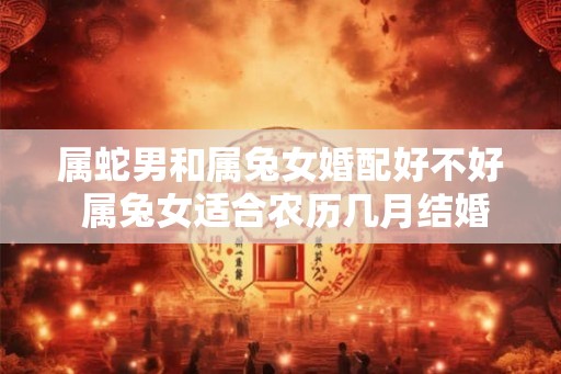 属蛇男和属兔女婚配好不好 属兔女适合农历几月结婚